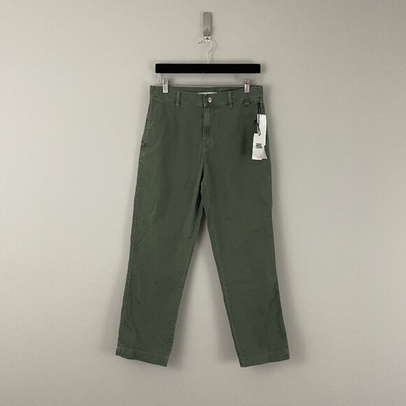Urban Outfitters BDG Straight Leg Khaki Pants in Army Green Size 29 - Picture 1 of 6